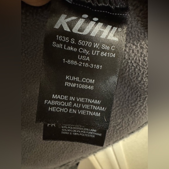 KÜHL Thor™ 1/4 Zip Fleece Pullover Graphite Gray Men’s XL - Picture 7 of 12